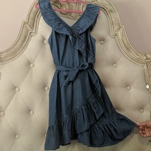 Gap girls denim blue dress